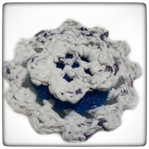 Recycled Crochet Plarn Upcycled Nylon Dish Scrubby